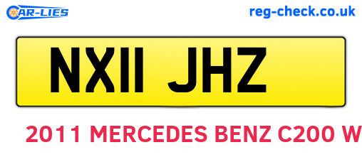 NX11JHZ are the vehicle registration plates.