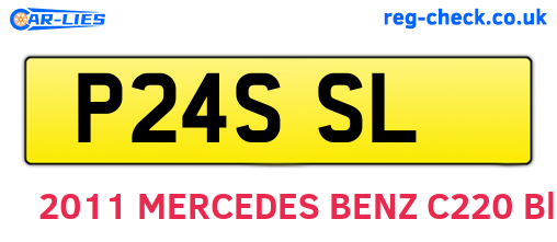 P24SSL are the vehicle registration plates.