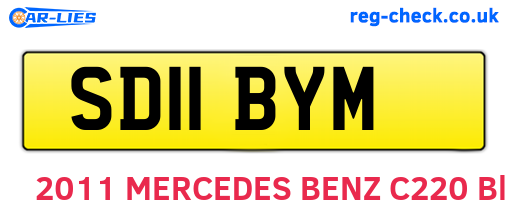 SD11BYM are the vehicle registration plates.