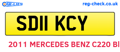 SD11KCY are the vehicle registration plates.