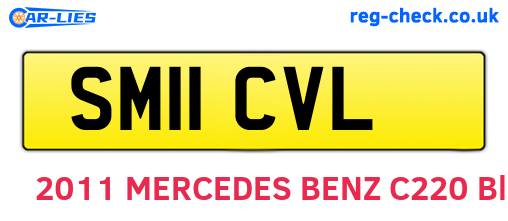 SM11CVL are the vehicle registration plates.