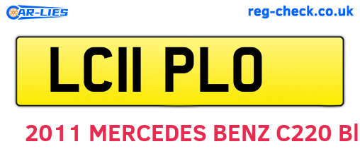 LC11PLO are the vehicle registration plates.