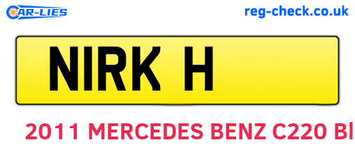 N1RKH are the vehicle registration plates.