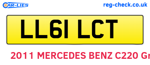 LL61LCT are the vehicle registration plates.