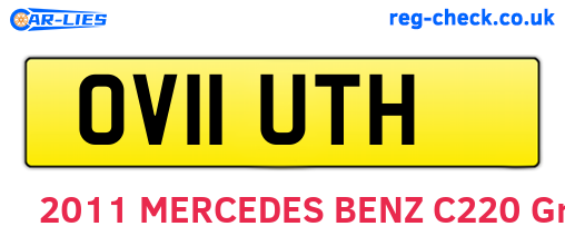 OV11UTH are the vehicle registration plates.