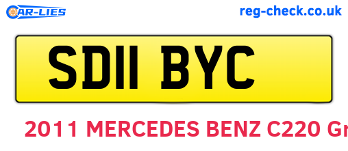 SD11BYC are the vehicle registration plates.