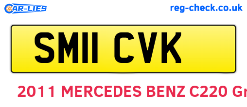 SM11CVK are the vehicle registration plates.