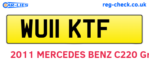 WU11KTF are the vehicle registration plates.