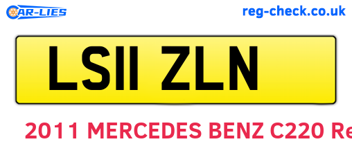 LS11ZLN are the vehicle registration plates.