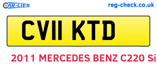 CV11KTD are the vehicle registration plates.