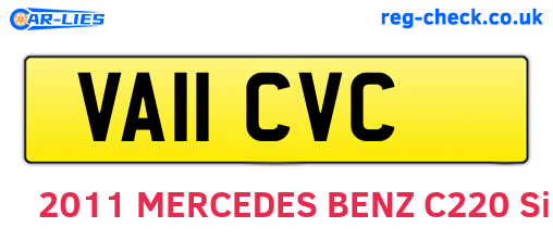 VA11CVC are the vehicle registration plates.