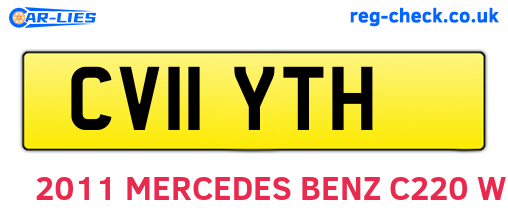 CV11YTH are the vehicle registration plates.