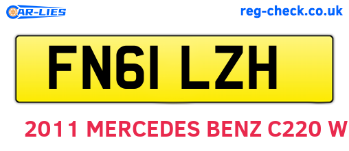 FN61LZH are the vehicle registration plates.