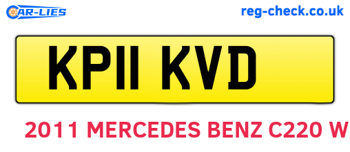 KP11KVD are the vehicle registration plates.