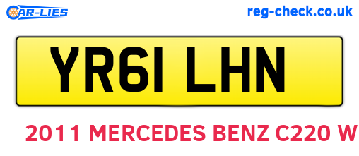 YR61LHN are the vehicle registration plates.