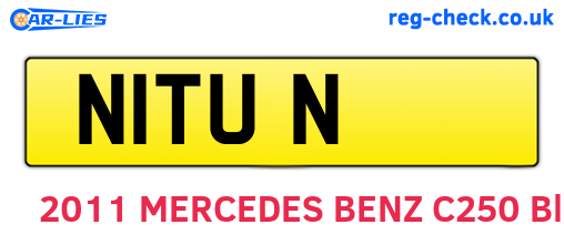 N1TUN are the vehicle registration plates.