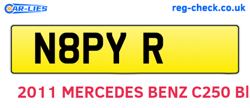 N8PYR are the vehicle registration plates.
