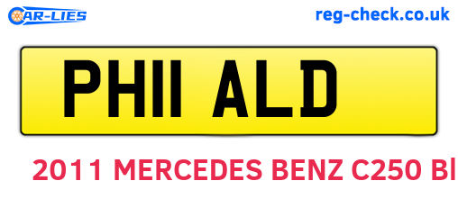PH11ALD are the vehicle registration plates.