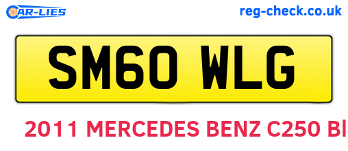 SM60WLG are the vehicle registration plates.