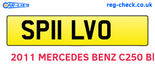 SP11LVO are the vehicle registration plates.