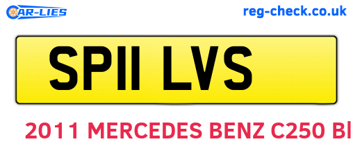 SP11LVS are the vehicle registration plates.