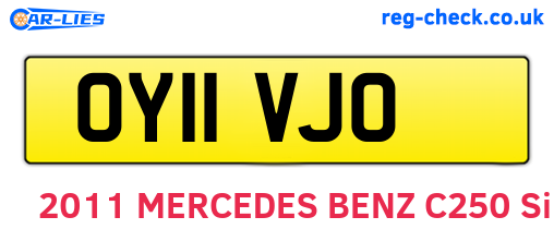 OY11VJO are the vehicle registration plates.
