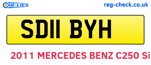 SD11BYH are the vehicle registration plates.