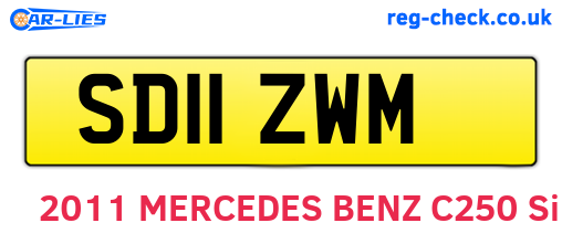 SD11ZWM are the vehicle registration plates.