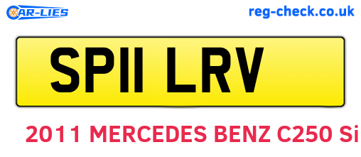 SP11LRV are the vehicle registration plates.