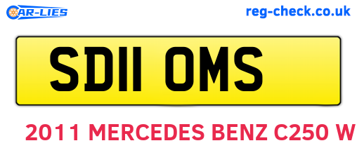SD11OMS are the vehicle registration plates.