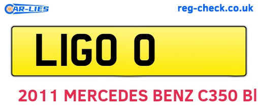 L1GOO are the vehicle registration plates.
