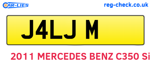 J4LJM are the vehicle registration plates.