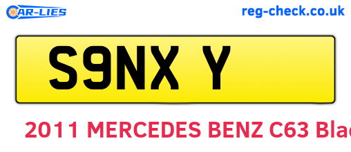 S9NXY are the vehicle registration plates.