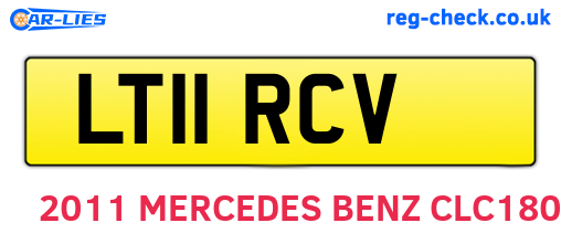 LT11RCV are the vehicle registration plates.