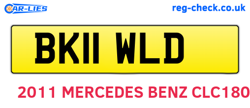 BK11WLD are the vehicle registration plates.