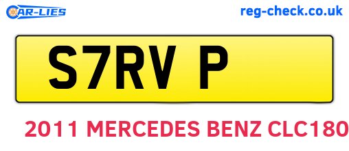 S7RVP are the vehicle registration plates.