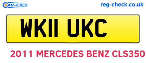 WK11UKC are the vehicle registration plates.