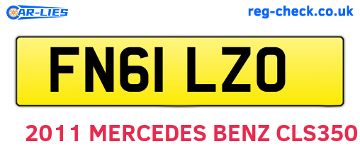 FN61LZO are the vehicle registration plates.