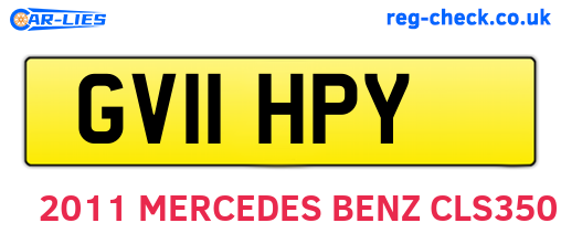 GV11HPY are the vehicle registration plates.