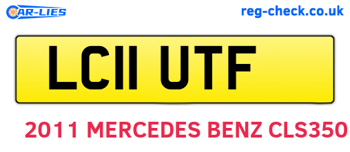 LC11UTF are the vehicle registration plates.