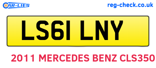 LS61LNY are the vehicle registration plates.