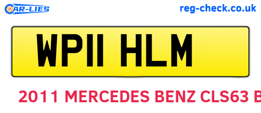 WP11HLM are the vehicle registration plates.