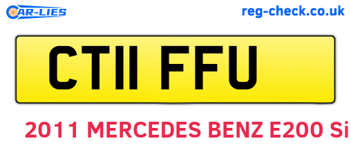 CT11FFU are the vehicle registration plates.