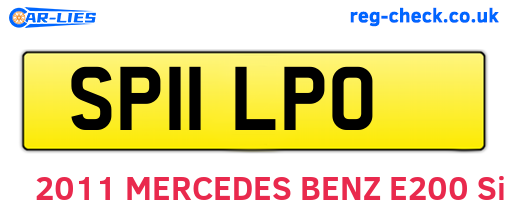 SP11LPO are the vehicle registration plates.