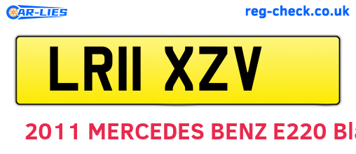 LR11XZV are the vehicle registration plates.