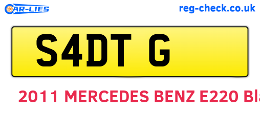 S4DTG are the vehicle registration plates.