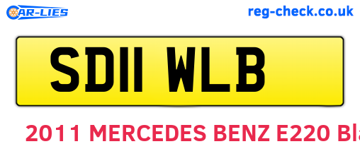 SD11WLB are the vehicle registration plates.