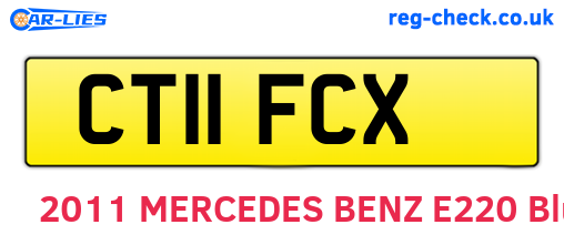 CT11FCX are the vehicle registration plates.
