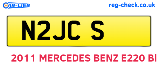 N2JCS are the vehicle registration plates.