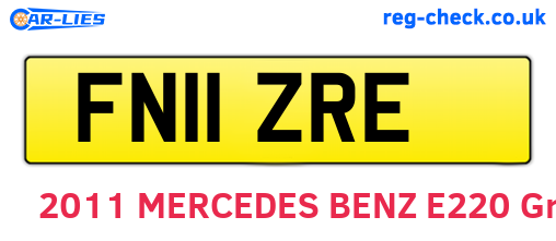 FN11ZRE are the vehicle registration plates.